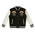 Two-Tone Fleeced Varsity Jacket