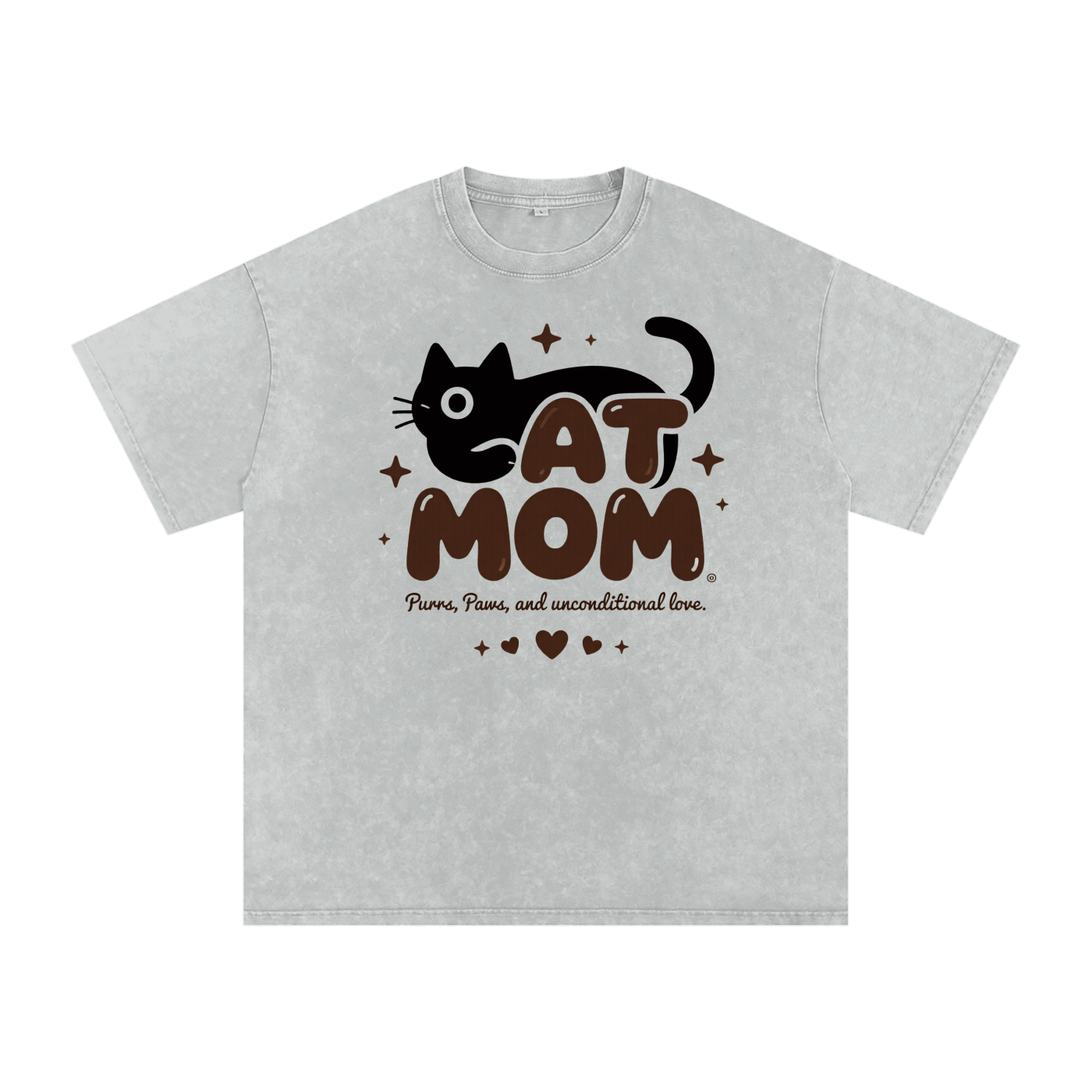 Snow Washed Oversized Cotton T-Shirt