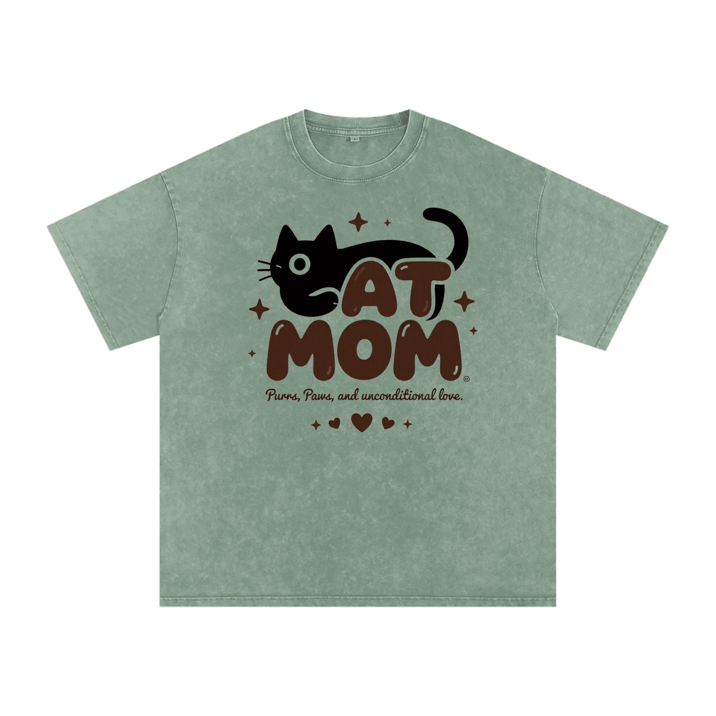 Snow Washed Oversized Cotton T-Shirt