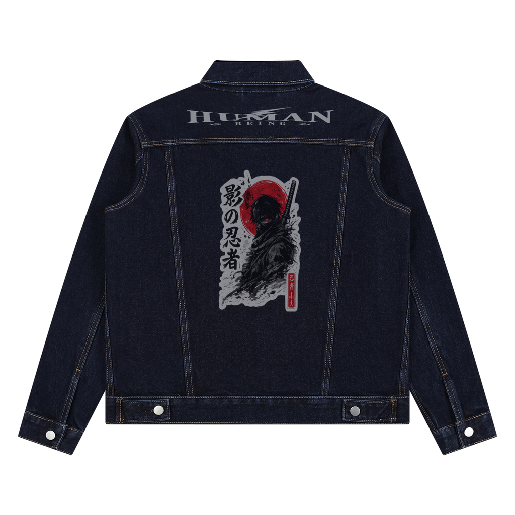 Unisex Vintage Wash Denim Jacket