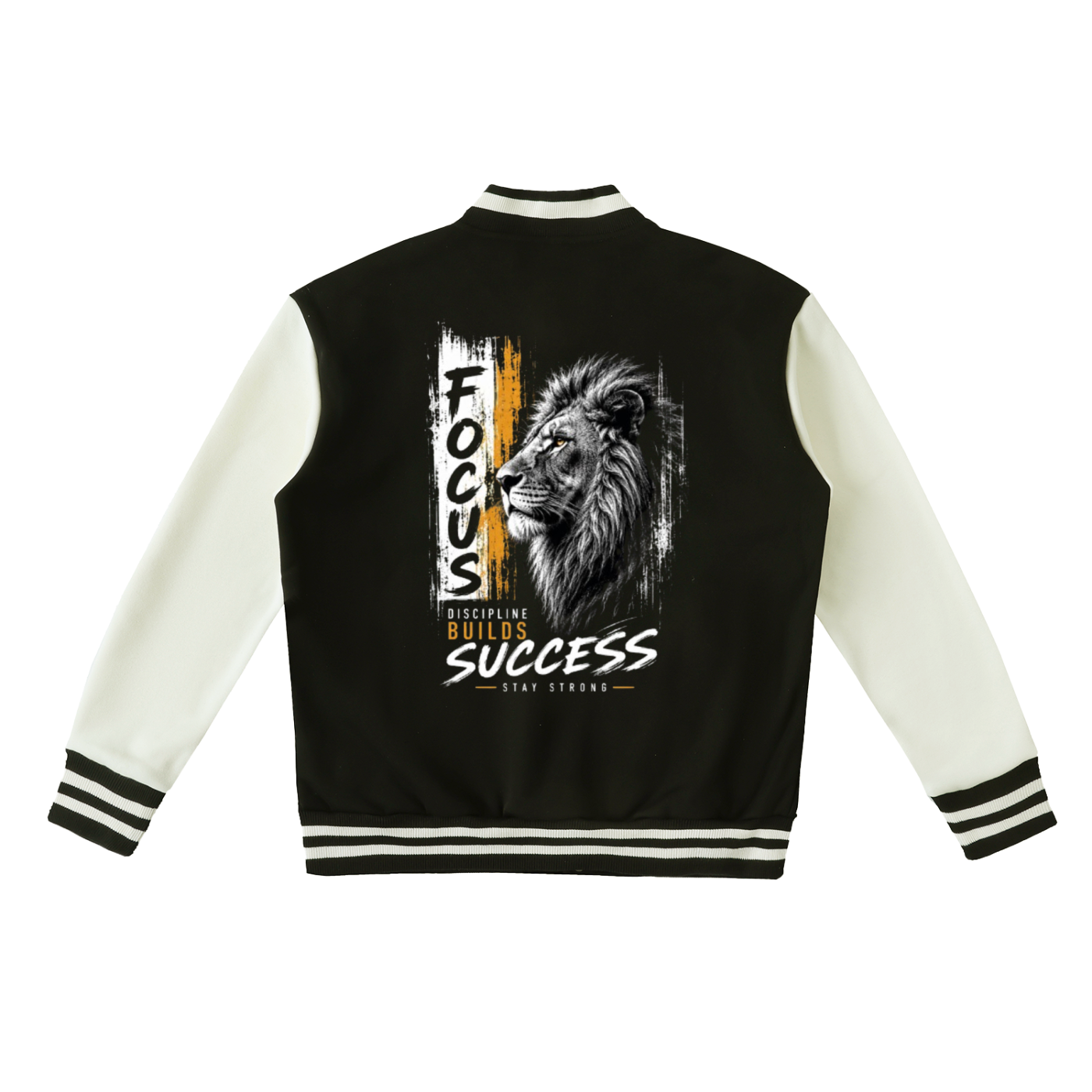 Two-Tone Fleeced Varsity Jacket