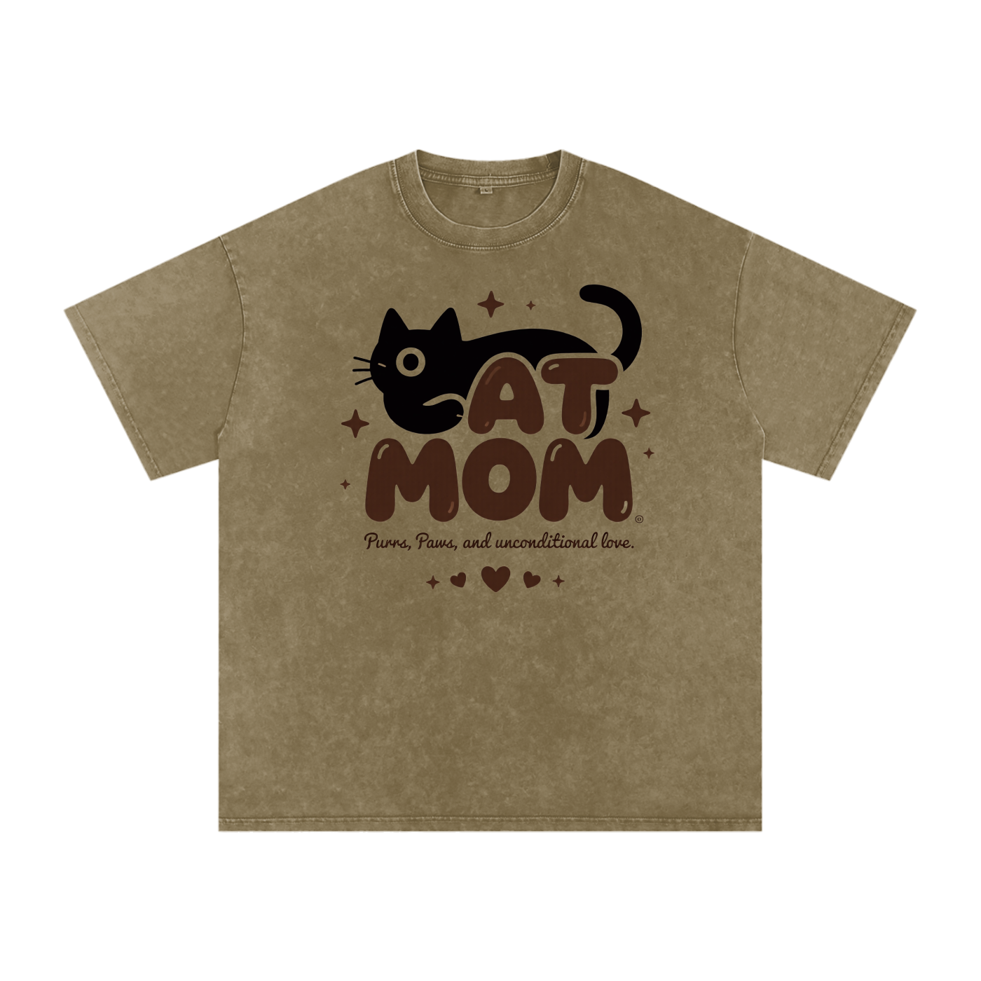 Snow Washed Oversized Cotton T-Shirt