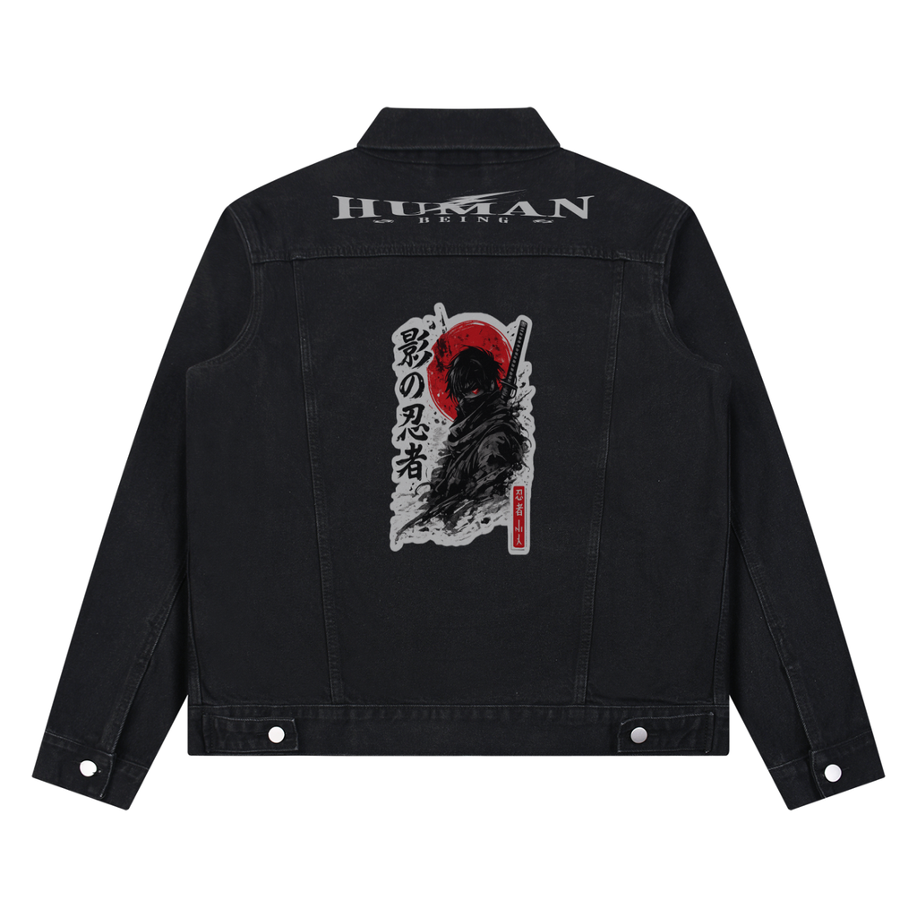 Unisex Vintage Wash Denim Jacket