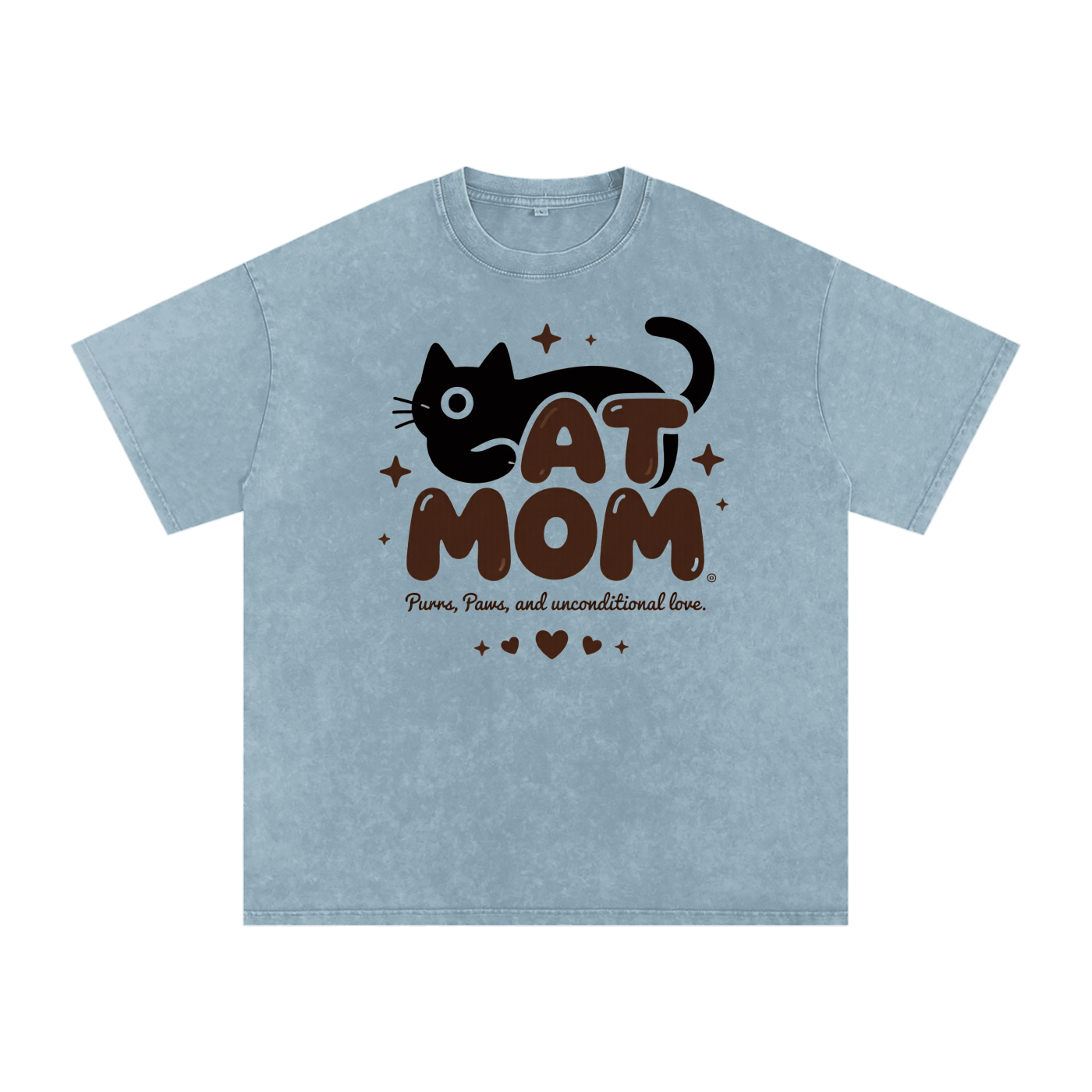 Snow Washed Oversized Cotton T-Shirt