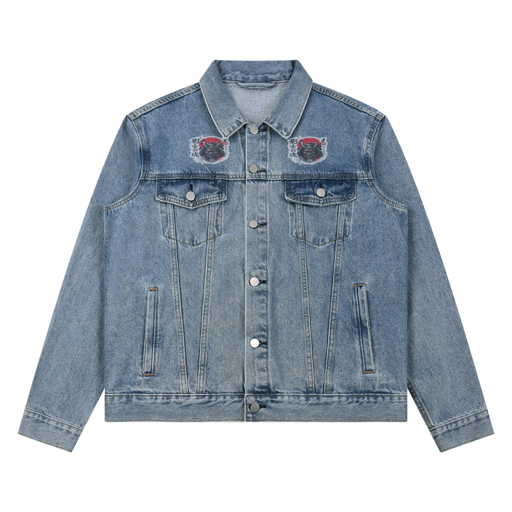 Unisex Vintage Wash Denim Jacket